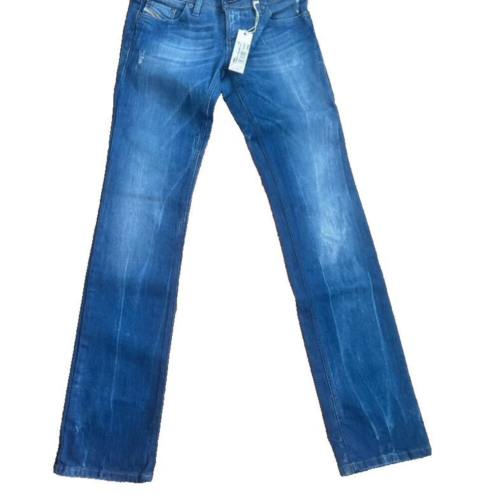 Diesel Jeans Women 25x32 Blue Denim Skinny Lowky Low Rise WASH 008C2 Stretch NEW